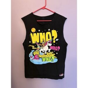 WWE New Day black tank top with cut off sleeves‎ Medium  Wrestling Tshirt
